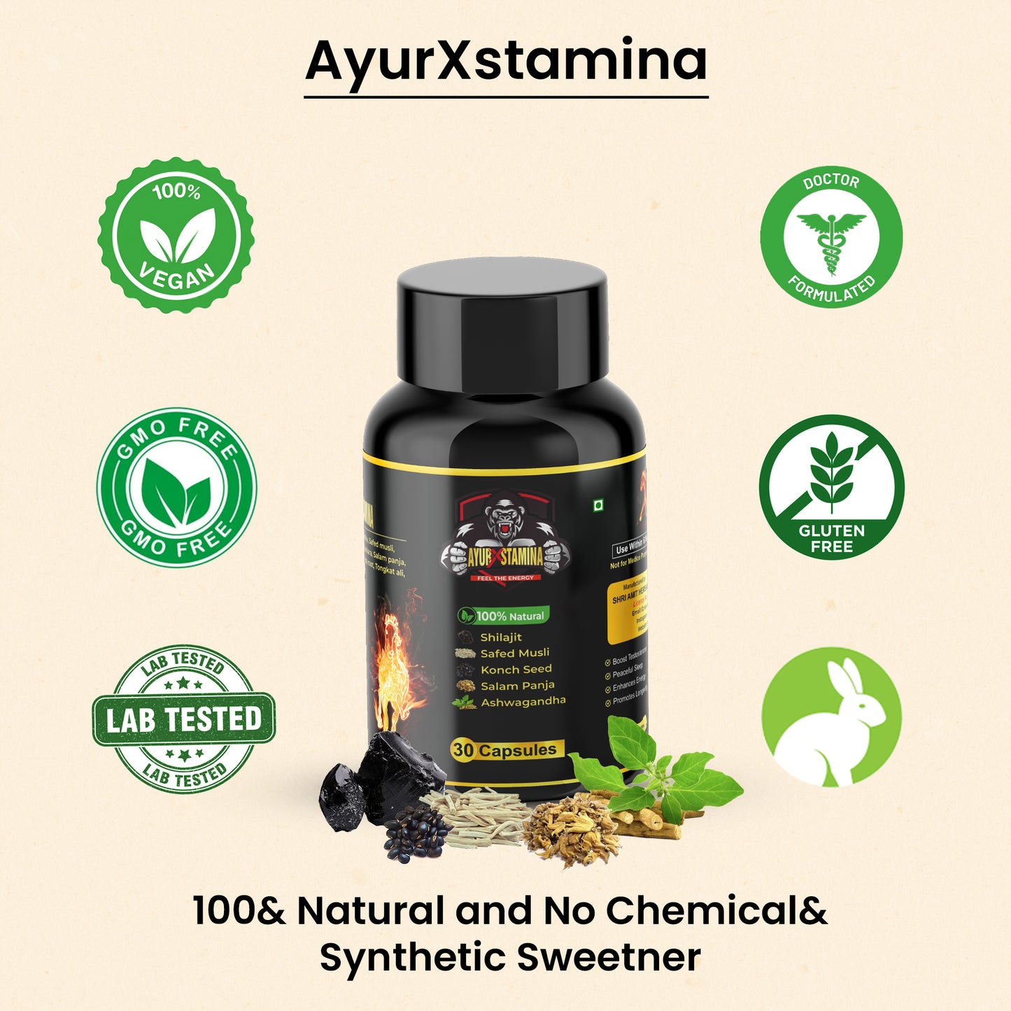 AyurStamina® – 30 Capsules