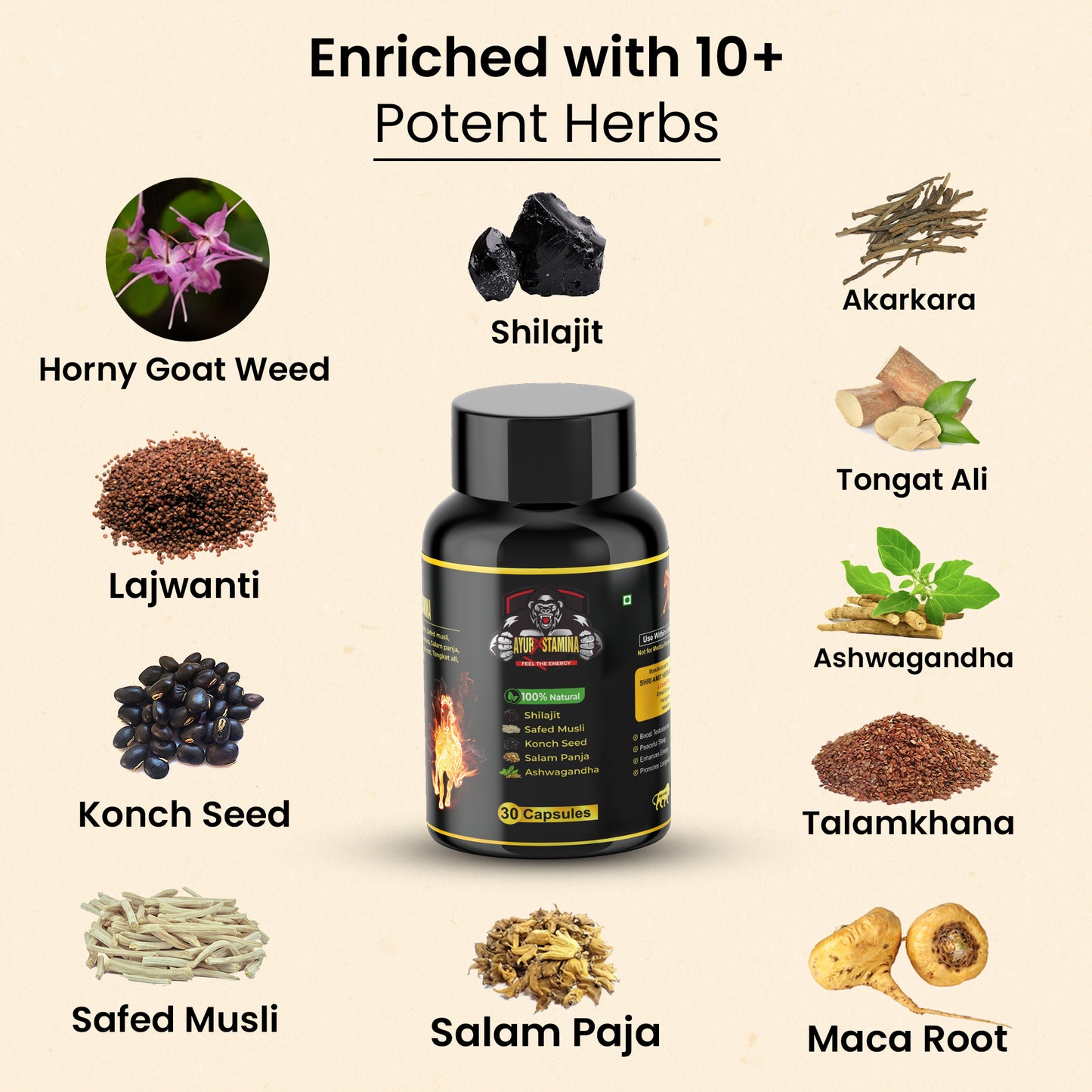 AyurStamina® – 30 Capsules